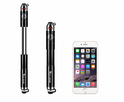 Mini High Pressure Bicycle Pump with Pressure Gauge