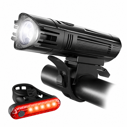 USB Rechargeable Front Bicycle Light for Mountain Bikes