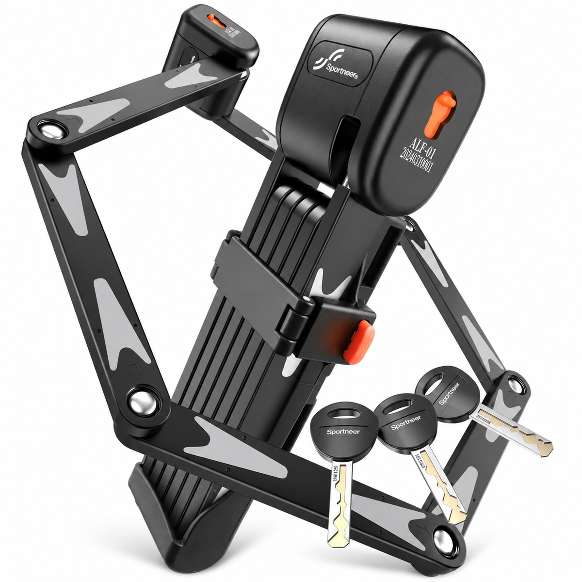 Sportneer Folding Bicycle Lock — 95 cm