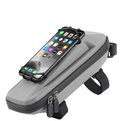 Grey EVA bicycle top-tube bag — exact supplier SKU photo