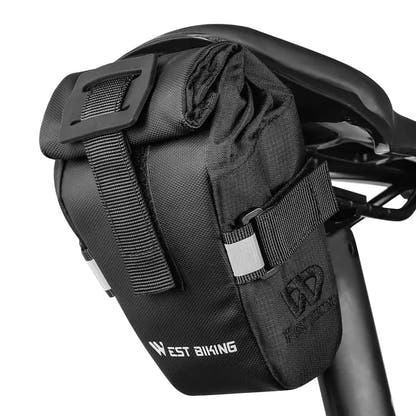 Black folding bicycle saddle bag — source 2666068