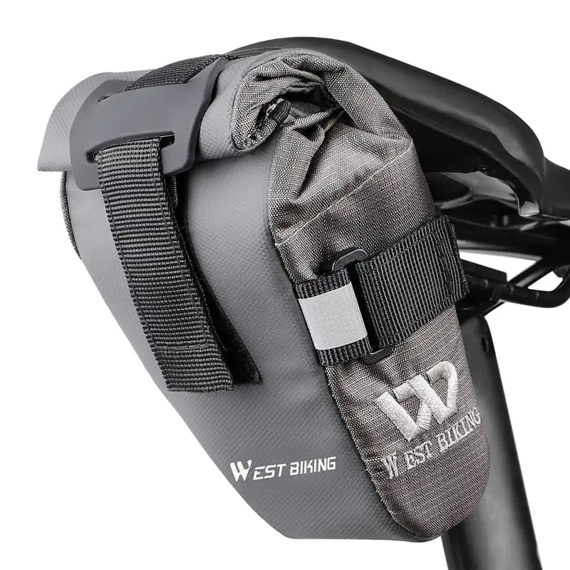 Grey folding bicycle saddle bag — source 2666068