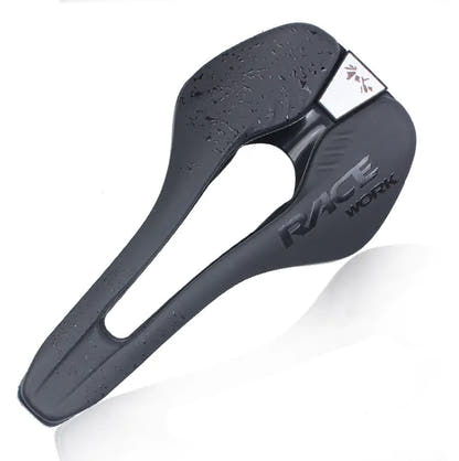 Black/M hollow-centre bicycle saddle — exact supplier photo