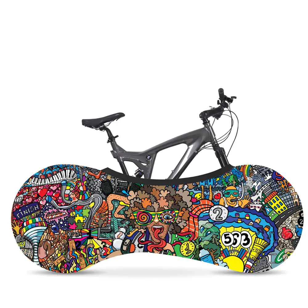 Bicycle wheel dust cover, supplier 1style; bicycle illustrates coverage