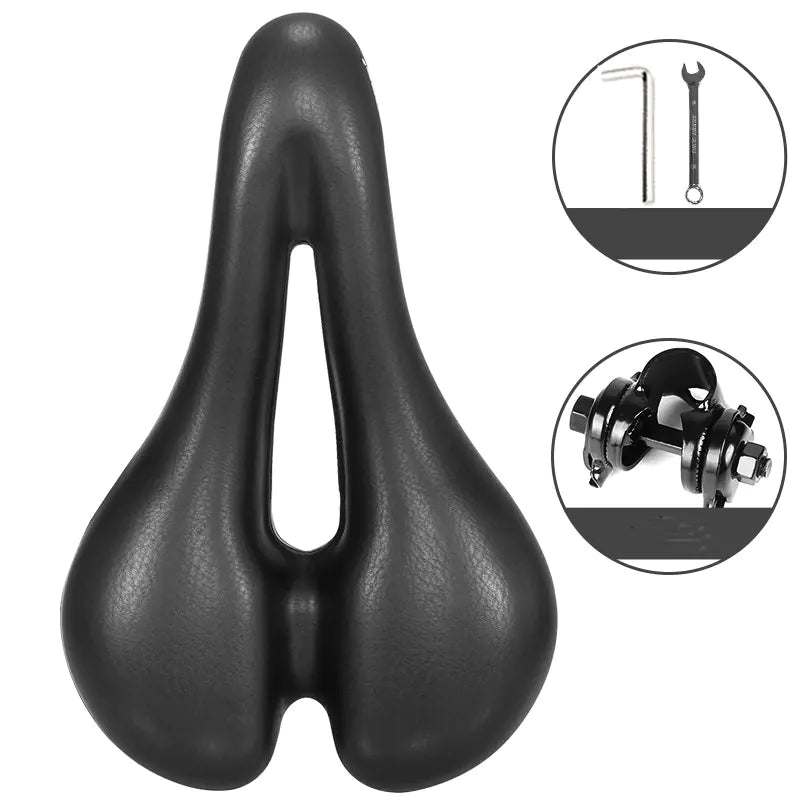 Bicycle saddle, supplier Cushion tool tube clamp option