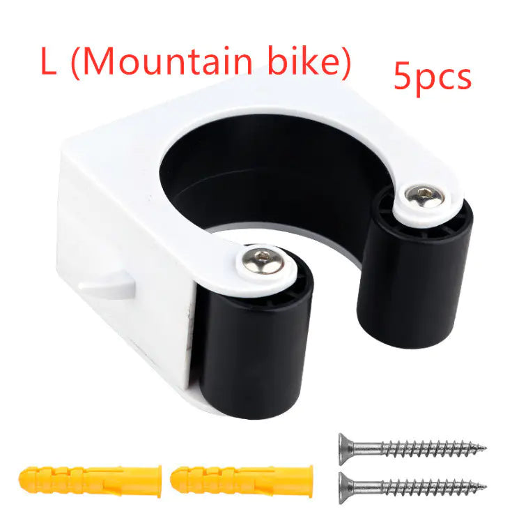 Bicycle parking buckle, supplier Black / Mountain bike / 5pcs; pack label shown, full fixing quantity unverified