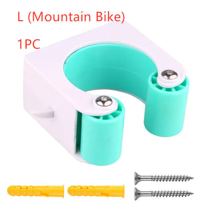 Bicycle parking buckle, supplier Blue / Mountain bike / 1pc; pack label shown, full fixing quantity unverified