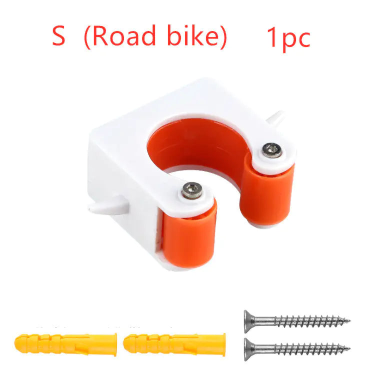 Bicycle parking buckle, supplier Red / Road bike / 1pc; pack label shown, full fixing quantity unverified