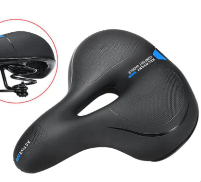 Bicycle saddle, supplier Blue / Spring option
