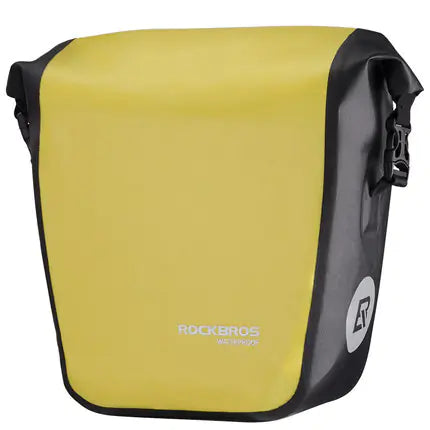 Yellow rear-rack bicycle pannier bag — source 2848909