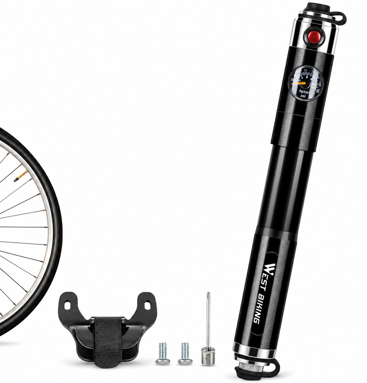 WEST BIKING Handheld Bicycle Pump