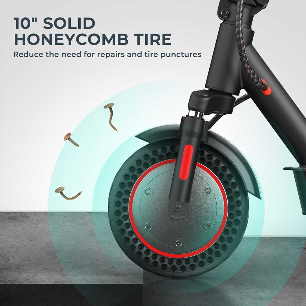 Electric Scooter for Adults - iScooter i9 MAX: Foldable Design, 10AH Battery, 500W Motor, 40KM Range, Dual Suspension -